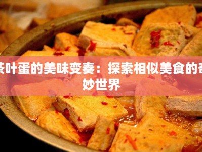 茶叶蛋的美味变奏：探索相似美食的奇妙世界
