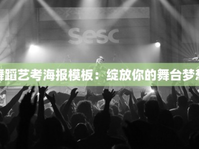 舞蹈艺考海报模板：绽放你的舞台梦想